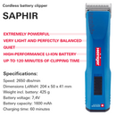 Heiniger Saphir Cordless Clipper - Double Battery (154400)