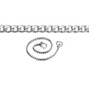 Champagne - Flat Link Snake Show Chain - Chrome