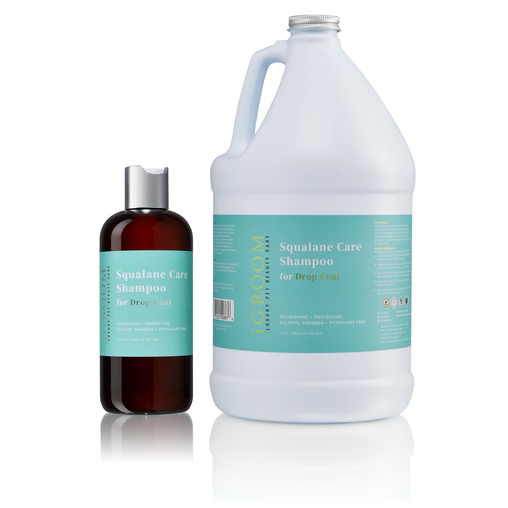 iGROOM - Squalane Care Shampoo For Drop Coats (2 sizes) ...