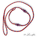 Kangaroo Leather Beaded Show Lead