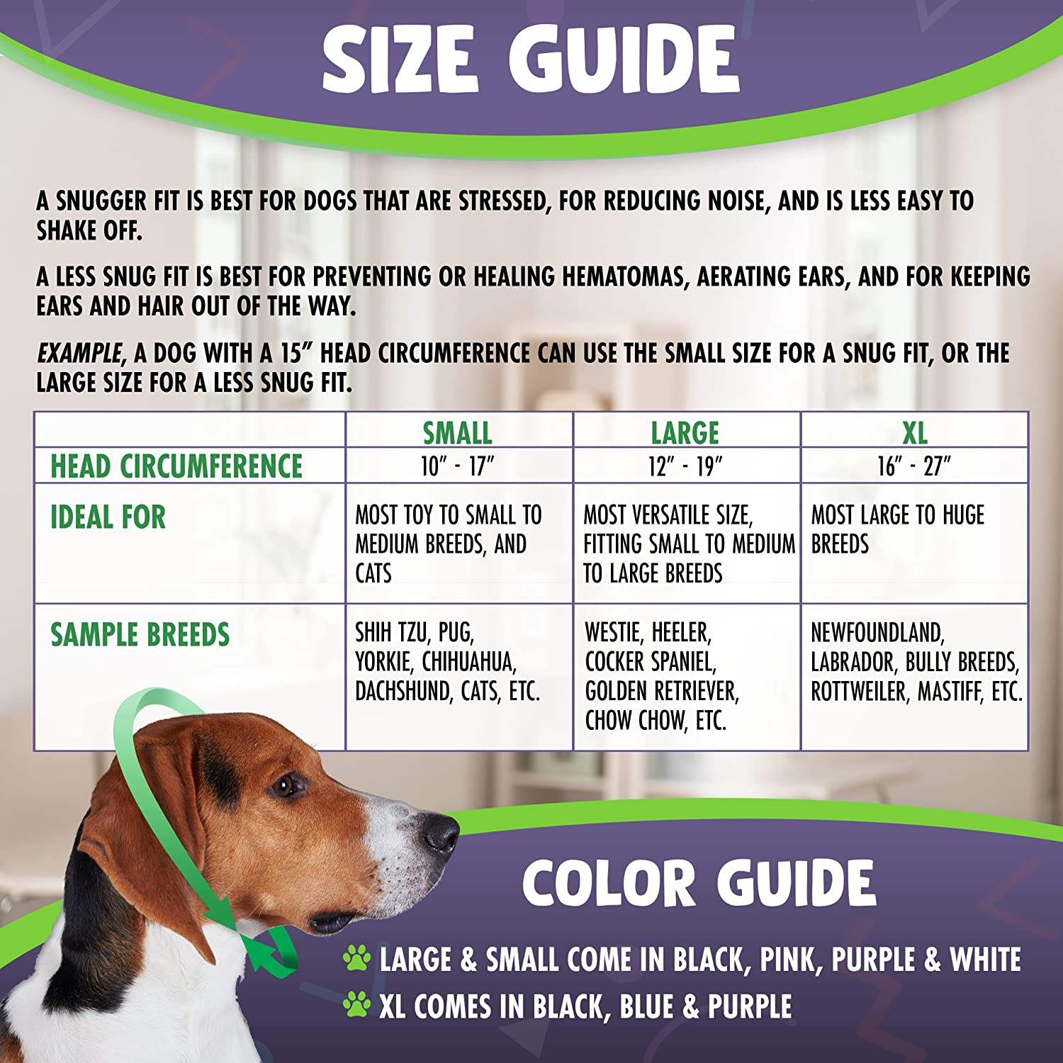 Happy Hoodie (Purple) for Dogs & Cats ... 5 Options