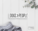 Expression Design Co - Dogs > People Vinyl Sticker