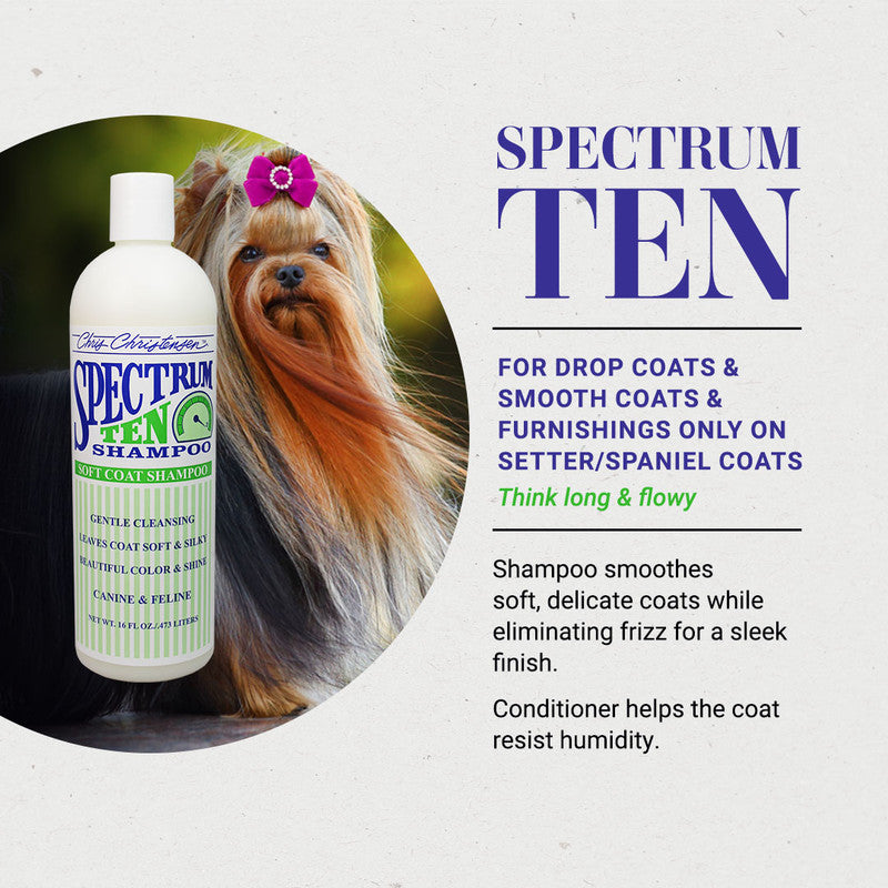 Spectrum Ten Soft & Smooth Coat Shampoo (3 sizes) ...