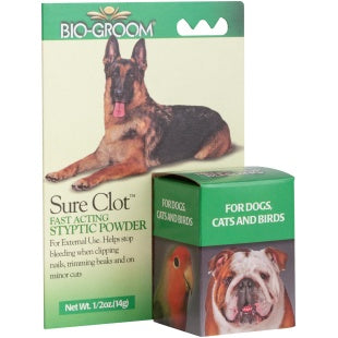 Bio-Groom - Sure-Clot™ Fast Acting Styptic Powder for Dogs (2 sizes) ...