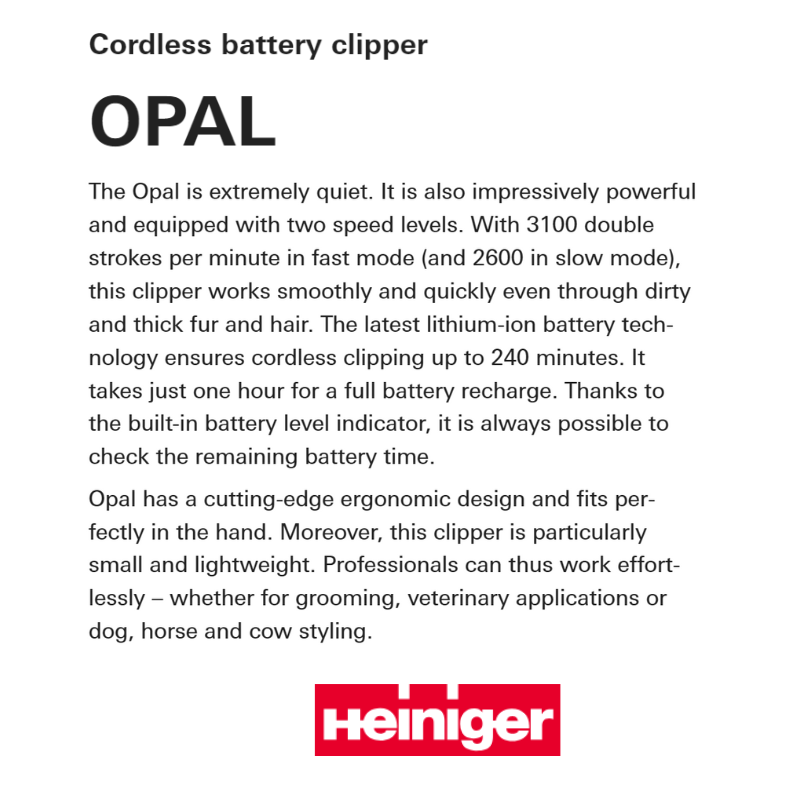 Heiniger Opal Clipper (2 Options) ...