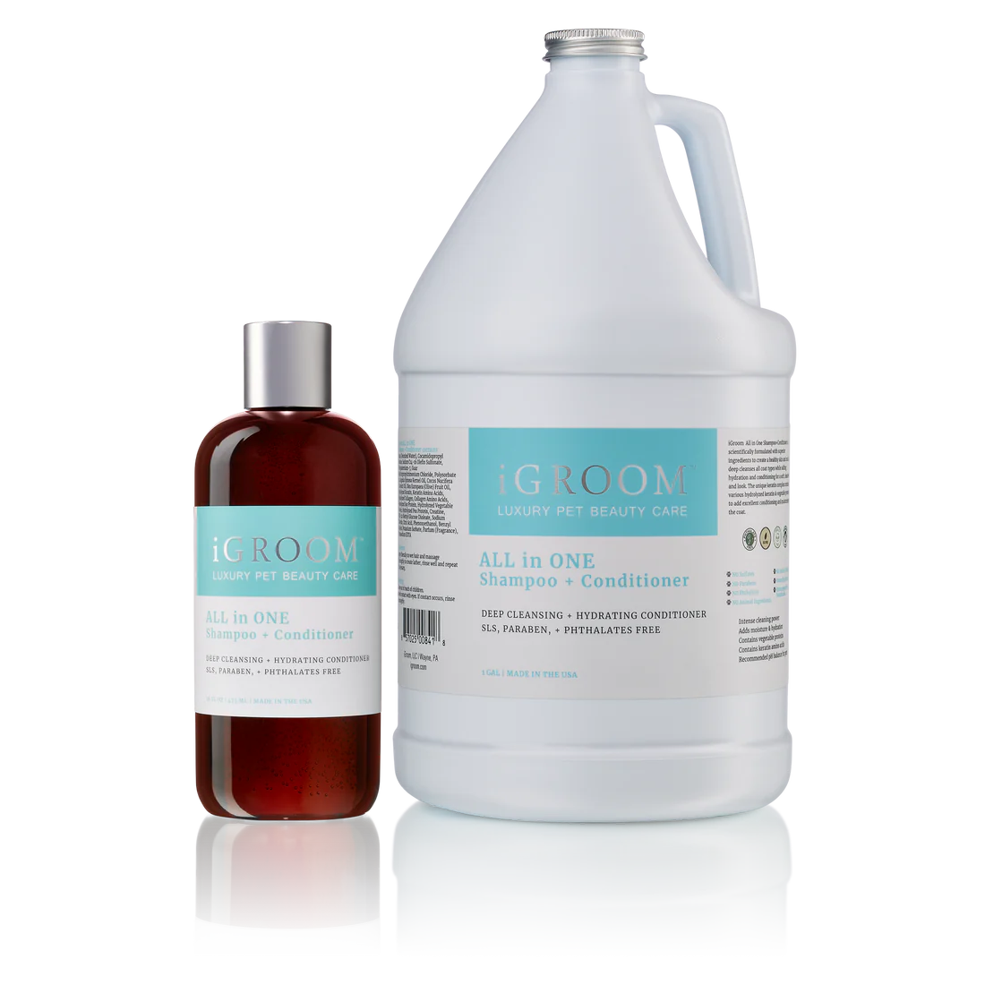 iGROOM - All-In-One Shampoo + Conditioner (2 sizes) ...