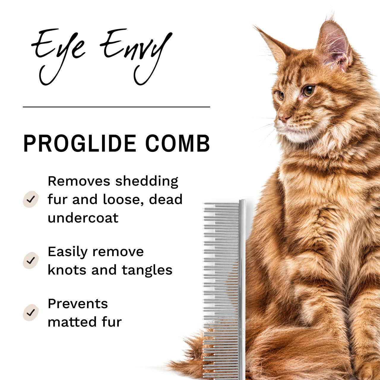 Eye Envy - Pro-Glide Cat Comb (EE811)