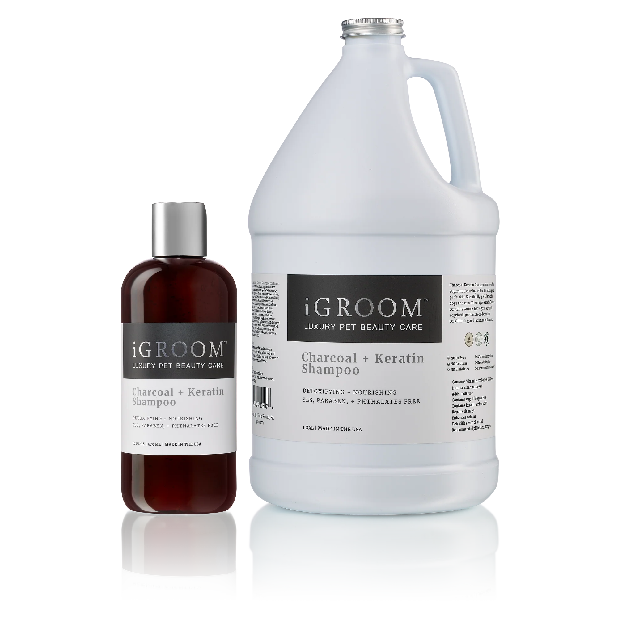 iGROOM - Charcoal + Keratin Shampoo (2 sizes) ...