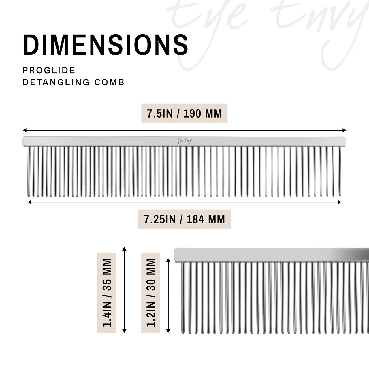 Eye Envy - Pro-Glide  Finishing Comb 8.75