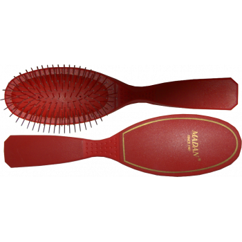 Madan Brush - Medium Oval - Soft - Red - MPB-M03