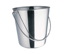 Round Stainless Steel Pail - No Hooks (4 Sizes) ...