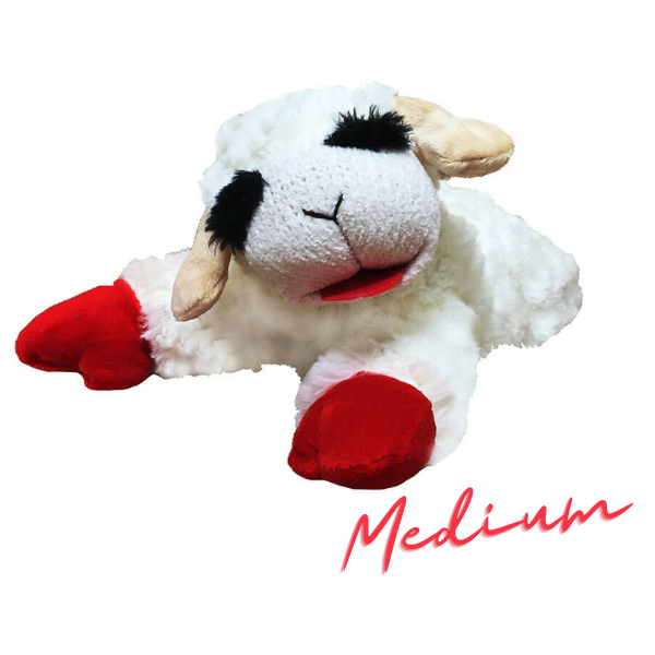Lamb Chop Plush Dog Toy (2 sizes available)