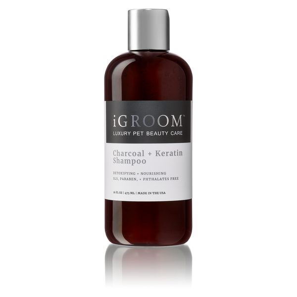 iGROOM - Charcoal + Keratin Shampoo ... 2 sizes