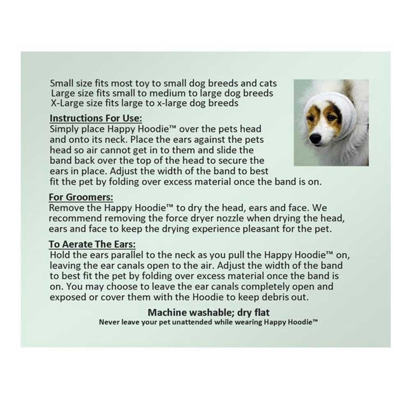 Happy Hoodie (White) for Dogs & Cats ... 3 Options