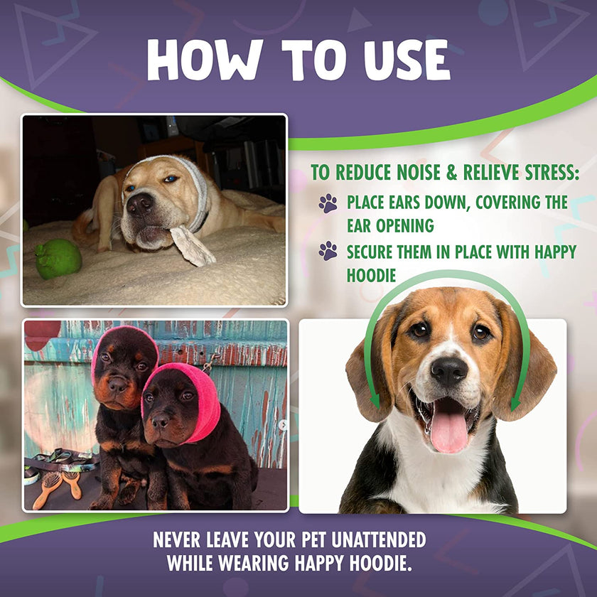 Happy Hoodie (Purple) for Dogs & Cats ... 5 Options