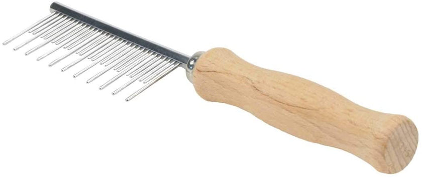 SUPER DEAL - Safari Wooden Handle Shedding Comb - SAF-SC