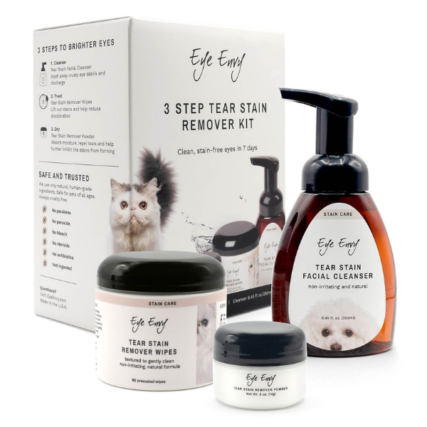 Eye Envy 3 Step Tear Stain Solution Kit Dog Cat