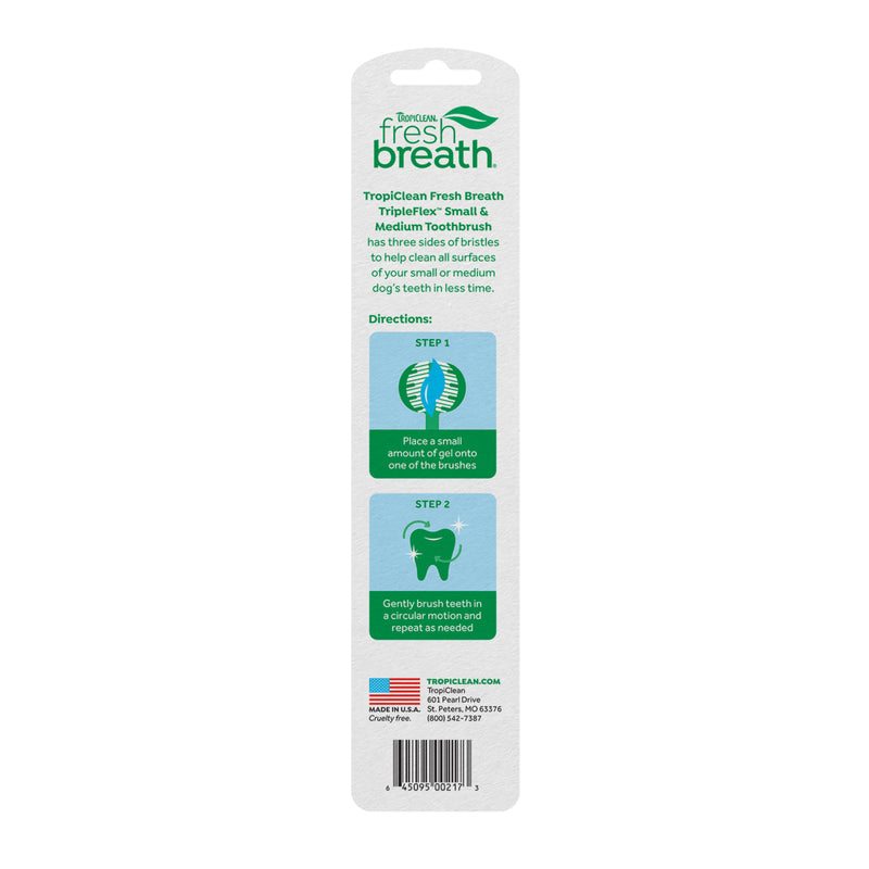 Tripleflex Toothbrush for Dogs (2 sizes)